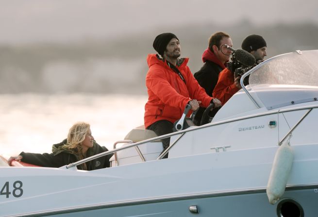 Retired footballer Bixente Lizarazu -- a World Cup winner with France in 1998 -- is a keen surfer and ventured out to watch some of the pros in action in Belharra.