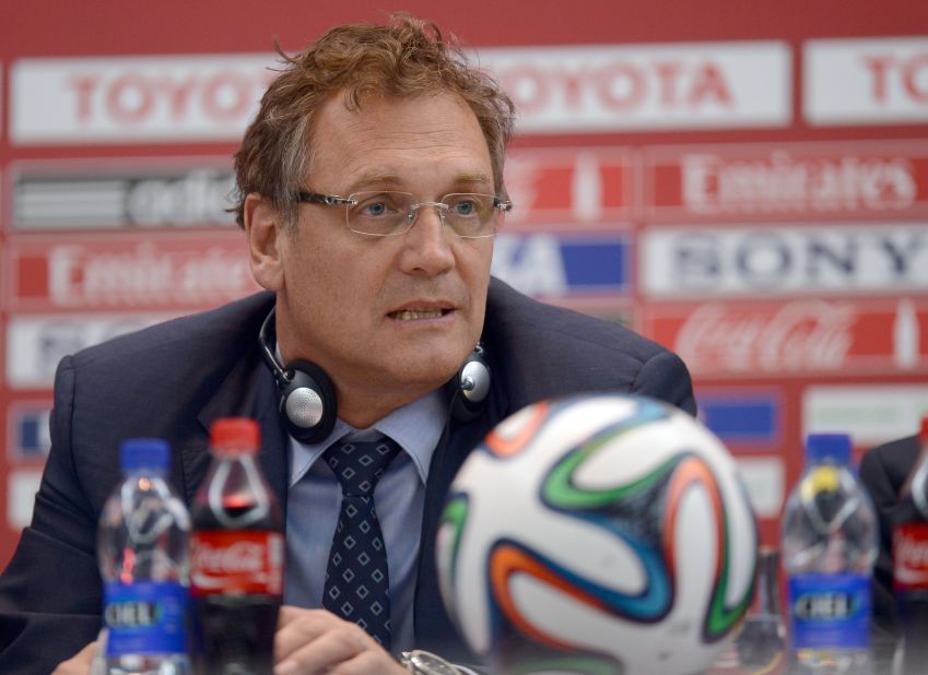 FIFA secretary general Jerome Valcke was suspended for 90 days.