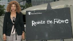 LONDON - Omotola Jalade-Ekeinde attends 'Rewrite The Future', a new global campaign from Save The Children, at City Hall, Riverside, on September 12, 2006