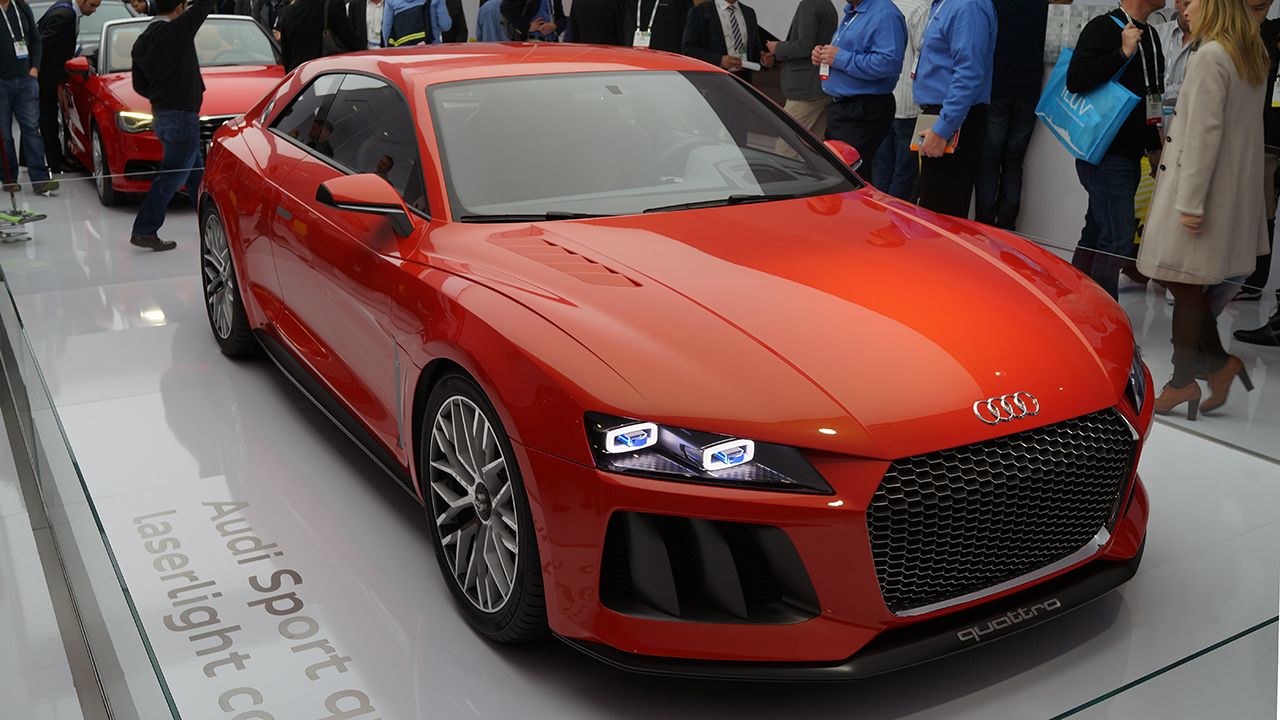 Audi's Sport quattro laserlight concept car, on display at CES, has shrunk down the automated car computer and sensors.