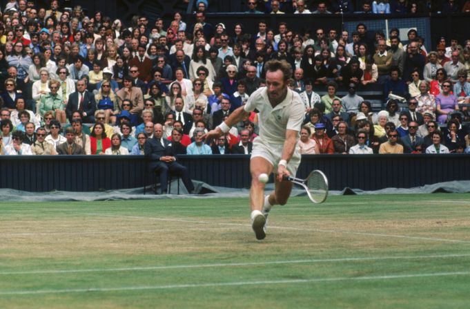 During his 13-year playing career, Laver reached the top of the world rankings and won 11 grand slam titles. The lefthander retired in 1976.