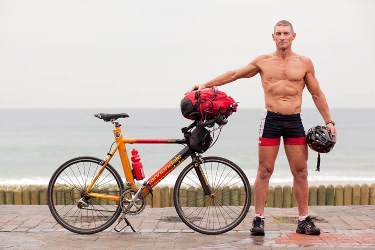 "I work at La Lucia Virgin Active. I'm a fitness manager there. I ride from where we live in North Beach, Durban out to the club every day. It's my mode of transport. I enjoy it. It certainly keeps me five-alive."