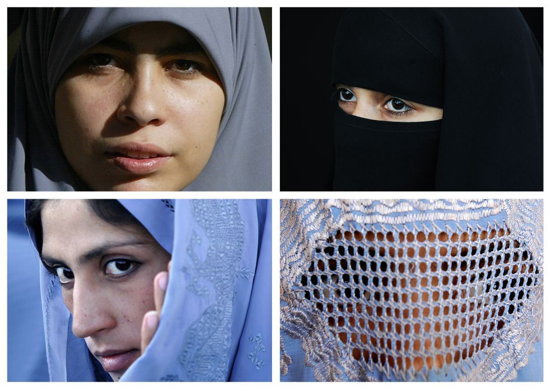 The different types of veils.