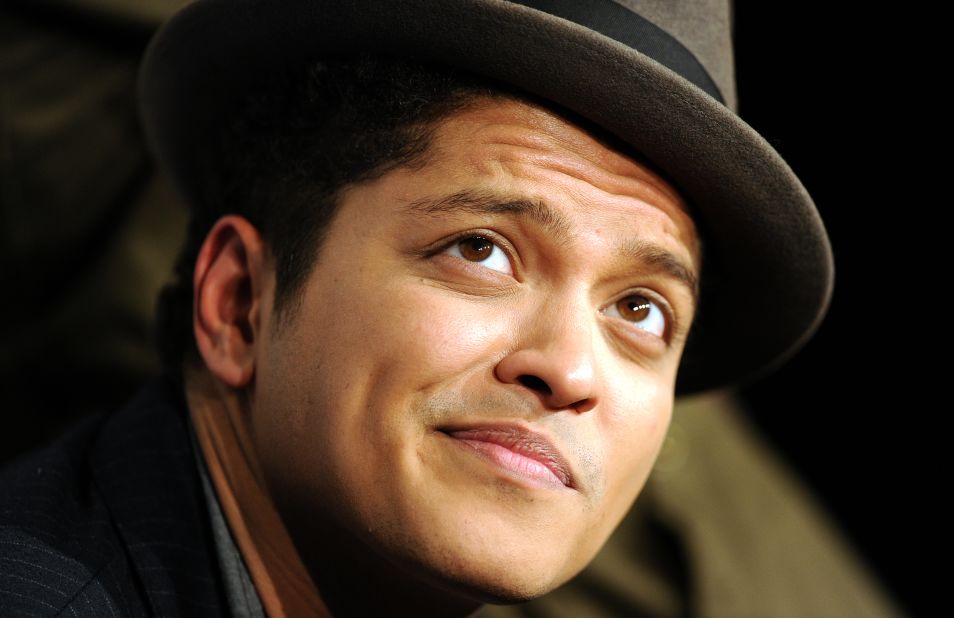 Born to a Puerto Rican/Jewish father and Filipino mother, pop sensation Bruno Mars' real name is Peter Hernandez. He told GQ Magazine that when music producers heard his last name, they suggested he try Latin music instead.