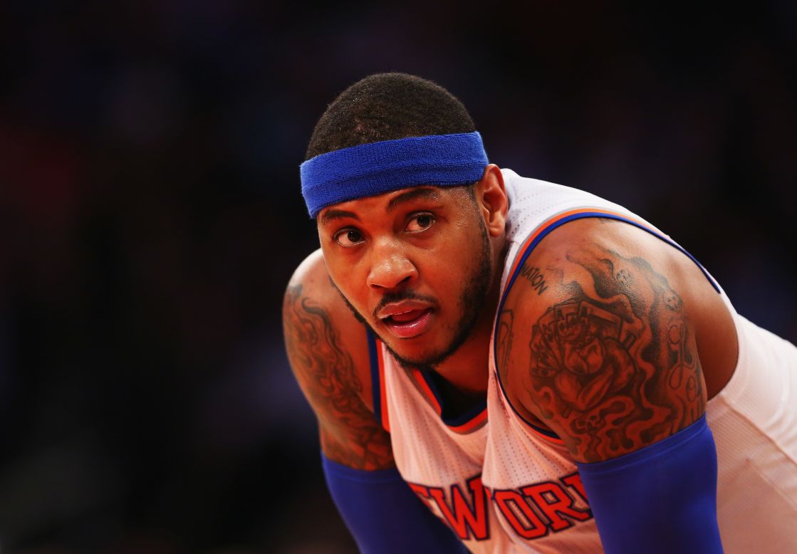 'Melo missed half of the 2014-15 campaign with left knee surgery, which gave him a front-row seat to watch the Knicks sink to their worst season in franchise history. Since signing with the Knicks in 2011 for three years and $65 million, the team has won one playoff series. Anthony recently re-signed for three years and a guaranteed $73 million, with a team option for a fourth year at $28 million. 