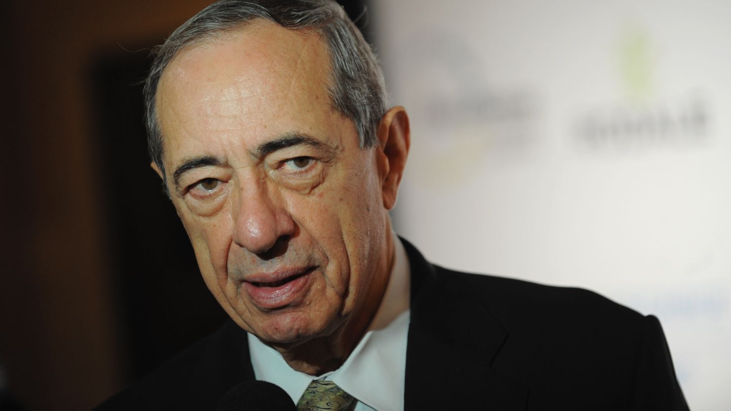 Former New York Gov. Mario Cuomo, pictured here in 2009, has been hospitalized.