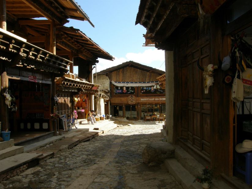 The town is a popular tourist destination and is located in a region known as "Shangri-La."