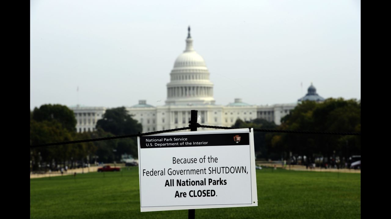 The U.S. government shut down October 1 after lawmakers in the House and the Senate could not agree on a spending bill to fund the government. The shutdown lasted 16 days.
