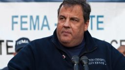 HOBOKEN, NJ - NOVEMBER 04: New Jersey Governor Chris Christie speaks at a joint press conference on November 4, 2012 in Hoboken, New Jersey. As New Jersey continues to clean up from Superstorm Sandy, worries are now growing for a new storm set to hit the state on November 7th. (Photo by Andrew Burton/Getty Images)
