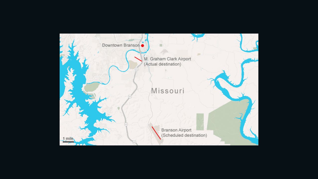 Map: Where it landed, where it didn't