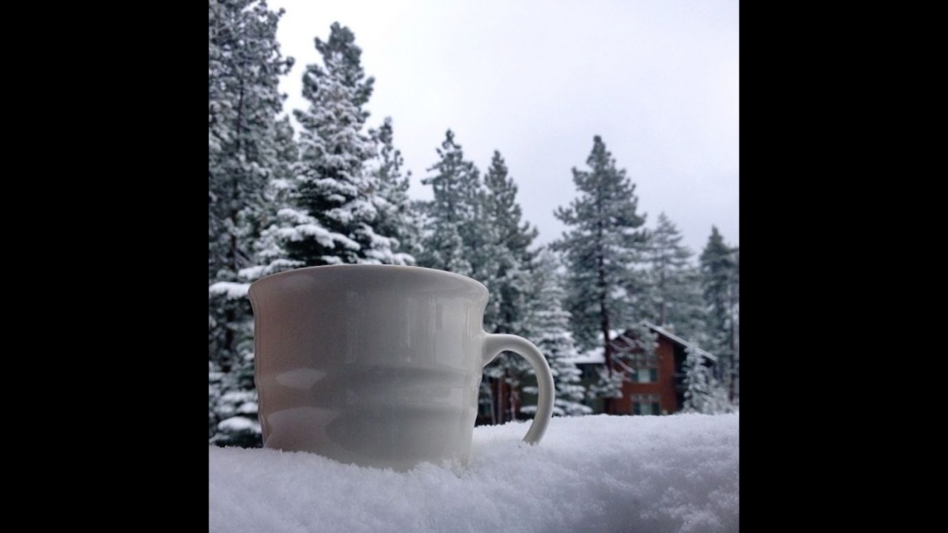 <strong>#CoffeeCup winner —</strong> "With our first taste of winter in the air, <a href="http://instagram.com/p/goYJ8YCeEF/" target="_blank" target="_blank">this photo</a> has me dreaming of a snowy ski season ahead (and crossing my fingers for lots of fresh powder days)," Bolduan said.
