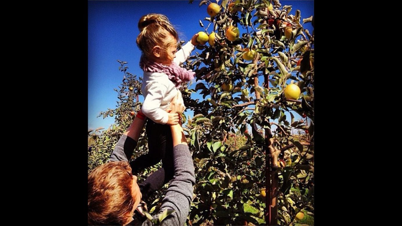 <strong>#FallisHere winner —</strong> "We love the colors, the fall activity of apple picking, and how can you not fall in love with this little girl?!" wrote "New Day" co-host Kate Bolduan in the first of her 2013 Instagram challenges. The winning photo came from <a href="http://instagram.com/p/fIj6QgrfnQ/" target="_blank" target="_blank">@ambergoley</a>.