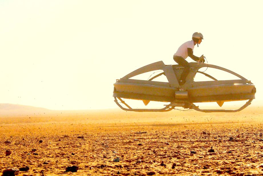 California's Aerofex has built a proof-of-concept hover bike, which flies using two ducted fans. 