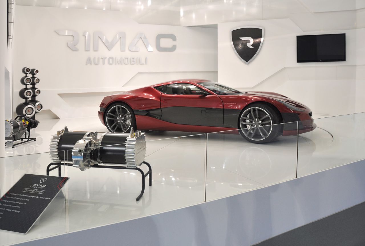 Using four separate motors (one for each wheel) the car can reach 100 mph in just 2.8 seconds and eventually hit 190 mph. Creator Mate Rimac says <a href="http://www.youtube.com/watch?v=4AHStDMhDvE#t=21" target="_blank" target="_blank">electric motors can outperform petrol engines</a> -- environmental concerns don't even enter into it: "It's a nice side effect," says Rimac, "but the performance part of it, that's the reason why we did it."