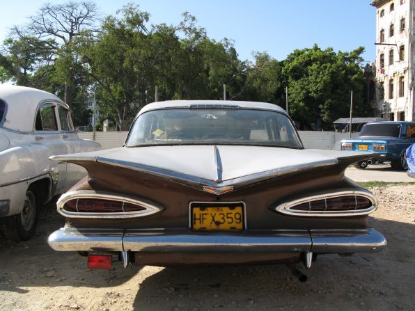 Peter Bale took this picture of a beautiful Chevrolet with lethal looking fins in Havana, Cuba, while on holiday in 2008.