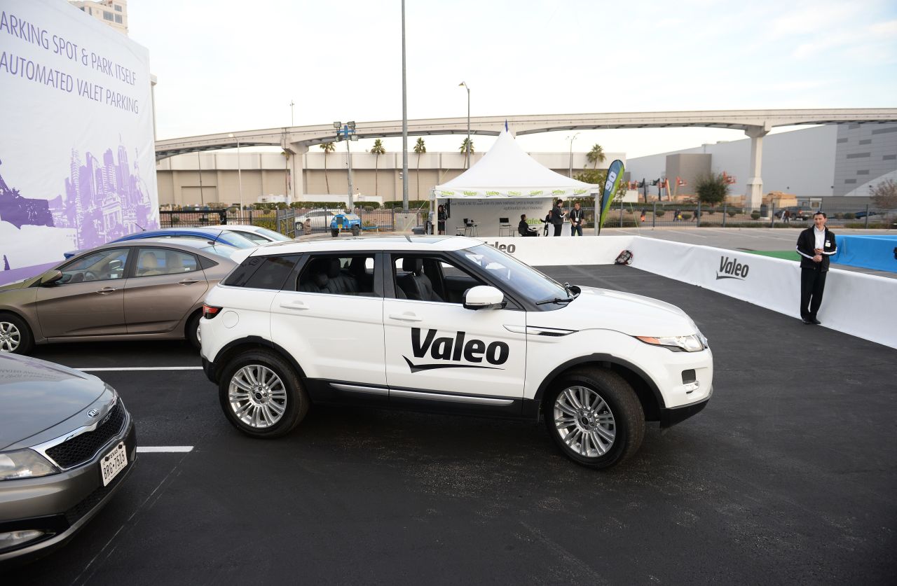 If driverless road-driving is still a ways off, how about driverless parking? French car component manufacturer Valeo have transformed a Range Rover into a <a href="http://techland.time.com/2014/01/07/behold-the-future-watch-this-car-park-itself-in-a-parking-lot/" target="_blank" target="_blank">smartphone-controlled, self-parking machine</a>. Just hop out by the shops and let it find a spot for itself. 