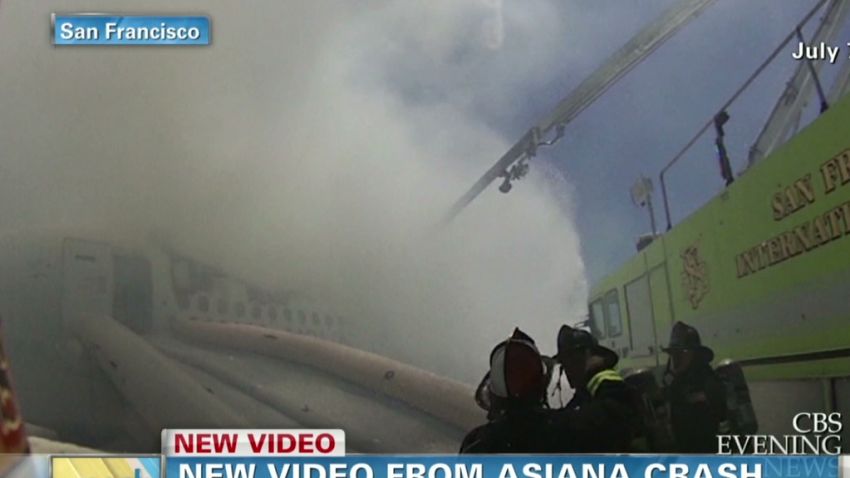 Asiana airlines crash fire fighter's helmet cam Earlystart _00005401.jpg