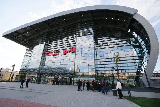 Security has been increased in Sochi after suicide bomb attacks in Volgograd. It is estimated that the total number of personnel providing security at the Games will be about 37,000. The newly built railway station in  Adler, a district in the resort of Sochi, is pictured.