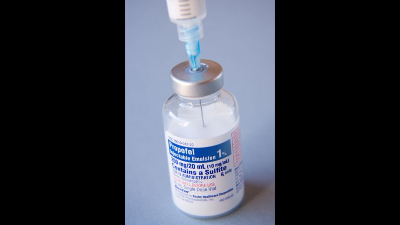 Propofol, also known as Diprivan, became infamous when pop star Michael Jackson died after overdosing on the drug while using it as a sleep aid. The drug is <a href="index.php?page=&url=http%3A%2F%2Fwww.cnn.com%2F2009%2FHEALTH%2F07%2F02%2Fdiprivan.propofol.jackson%2Findex.html">typically administered</a> intravenously by medical professionals for anesthetic purposes, such as when a patient is undergoing surgery. It's not approved to treat sleep disorders, according to the Food and Drug Administration. The drug itself does not provide pain relief but renders a patient unconscious. A patient wakes up almost immediately after an infusion is stopped, experts say. Propofol lowers blood pressure and suppresses breathing, so patients' heart function and breathing need constant monitoring, according to the <a href="index.php?page=&url=http%3A%2F%2Fwww.health.harvard.edu%2Fblog%2Fpropofol-the-drug-that-killed-michael-jackson-201111073772" target="_blank" target="_blank">Harvard Health Blog</a>. Abuse of propofol in medical circles, however, has been <a href="index.php?page=&url=http%3A%2F%2Fthechart.blogs.cnn.com%2F2009%2F07%2F06%2Fshould-diprivan-propofol-be-a-controlled-substance%2F">a concern</a> in recent years.  