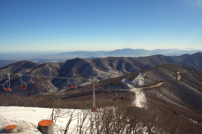 "The number of local Korean skiers here was also a great surprise, considering that prior to a fortnight ago there was just one ski slope in the country," wrote Cockerell. 