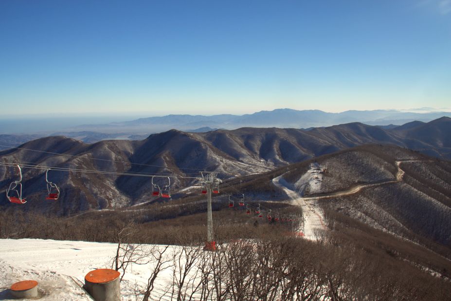 "The number of local Korean skiers here was also a great surprise, considering that prior to a fortnight ago there was just one ski slope in the country," wrote Cockerell. 