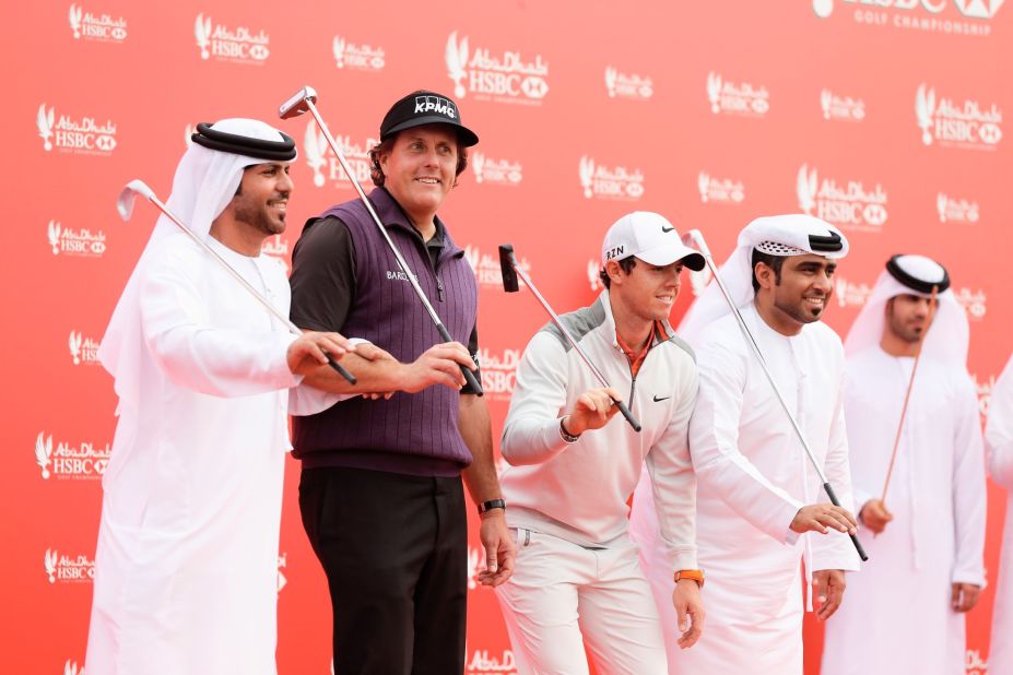 Dancing duo Mickelson and McIlroy are both going into the new golf season hoping to add a major title to their collection.