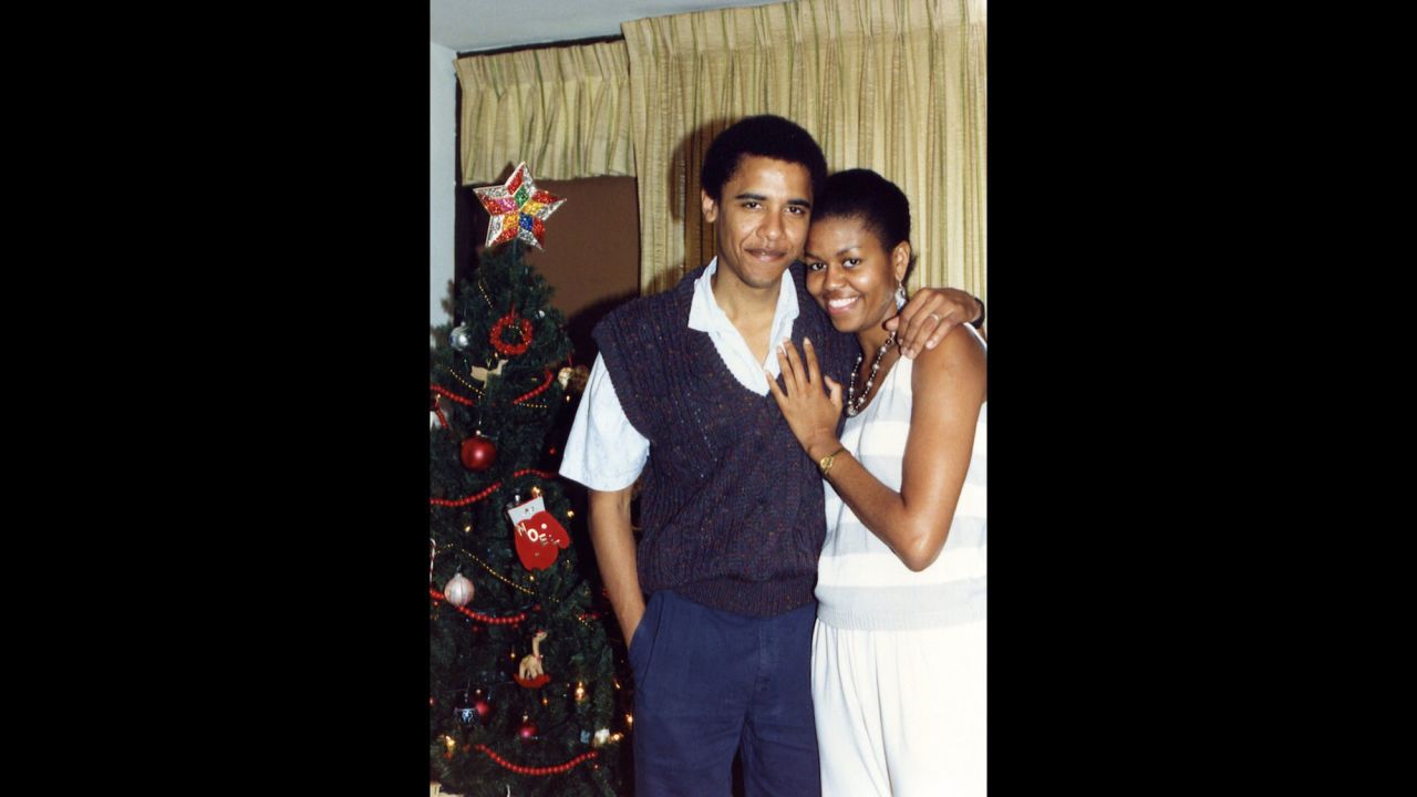 She met Barack Obama when she was assigned to be his mentor at Sidley & Austin, a Chicago law firm. Here, the two pose for a photo in Hawaii in 1989.