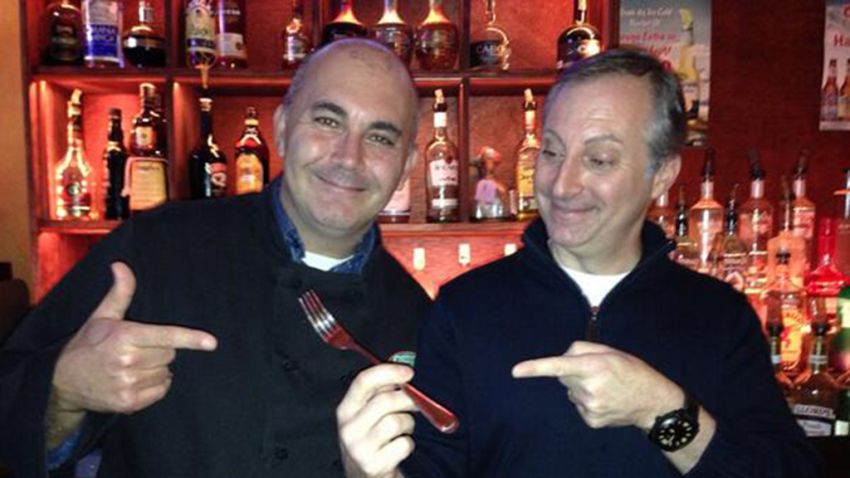 Photo of fork from Goodfella's at the center of the Mayor De Blasio scandal