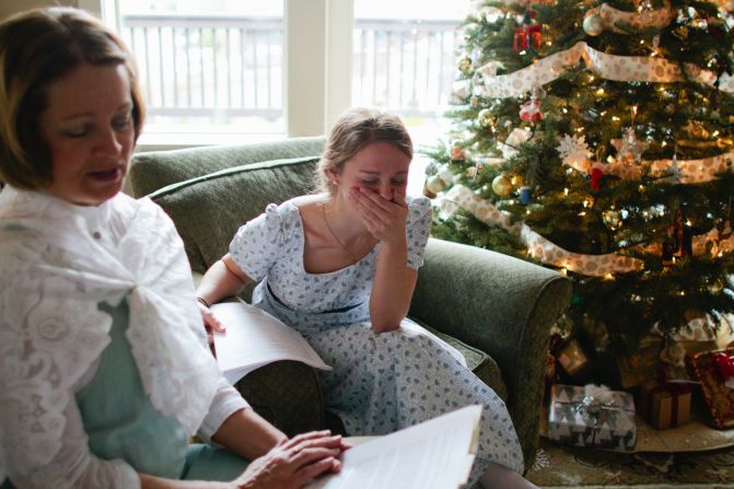 "I laughed a lot, but the members of my family managed to stay in character," Albert said.
