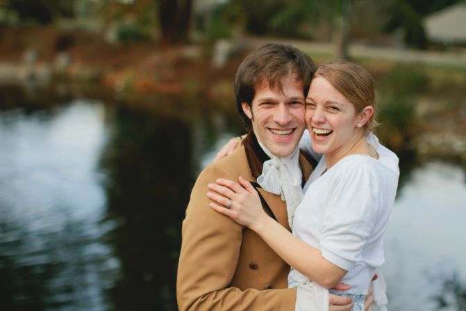 Albert and Slater plan to wed August 9 in their home state of Washington, where they originally met while attending University of Washington in Seattle. They will not be having a "Pride and Prejudice"-themed wedding.  