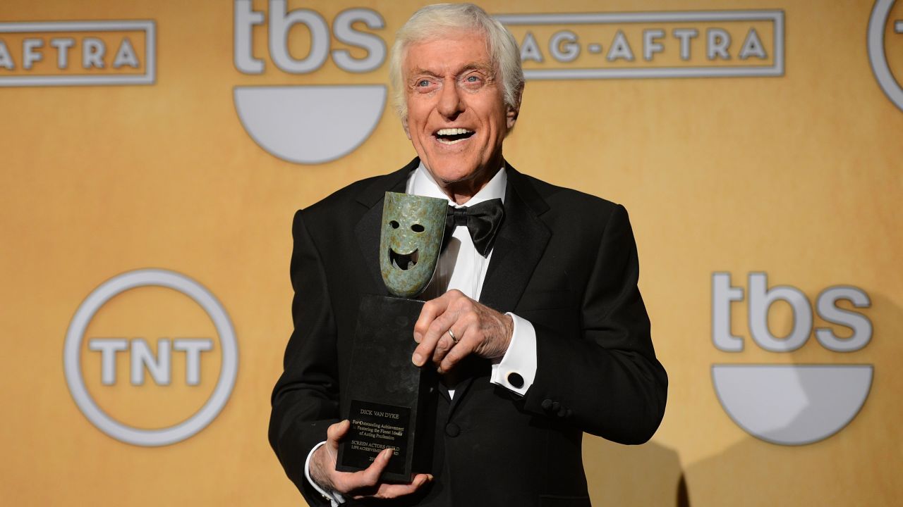 Actor Dick Van Dyke attends the19th Annual Screen Actors Guild Awards Press Room at The Shrine Auditorium on January 27, 2013. 