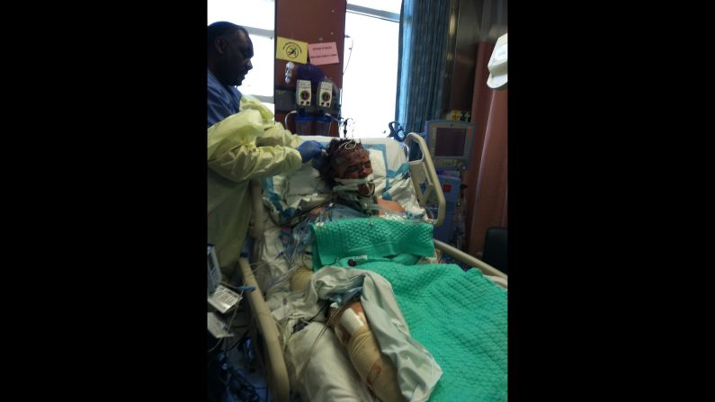 Grant Virgin, 16, after he was struck by a hit-and-run driver. Doctors advised his family to let him go, saying his odds of survival were slim.