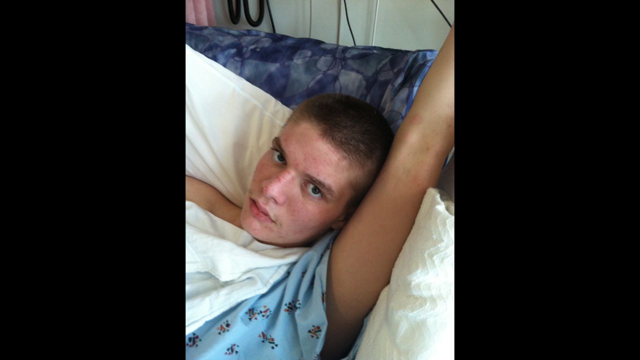 Grant Virgin in the hospital. The Virgin family heard about a CNN report on a teenager named <a href="http://www.cnn.com/2012/10/19/health/fish-oil-brain-injuries/">Bobby Ghassemi</a>, who nearly died in a car accident before getting a large infusion of fish oil. A few months later, Ghassemi attended his high school graduation.