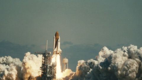Challenger lifts off on January 28, 1986. 73 seconds later, the spacecraft exploded.