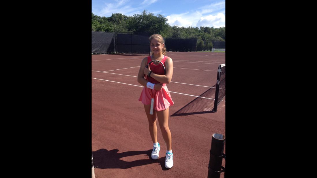 Rachel, 14, is an avid tennis player. She lost 50 pounds after her family started eating differently and exercising.  