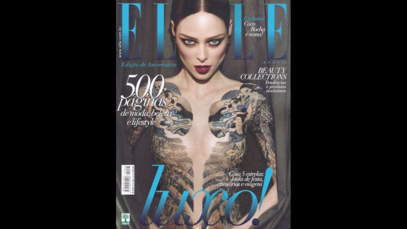 When Coco Rocha was featured on Elle Brasil's May 2012 issue, she took to her Tumblr and had this to say: "As a high fashion model I have long had a policy of no nudity or partial nudity in my photo shoots. For my recent Elle Brazil cover shoot I wore a body suit under a sheer dress which I now find was photoshopped out to give the impression of me showing much more skin than I was, or am comfortable with. This was specifically against my expressed verbal and written direction to the entire team that they not do so. I'm extremely disappointed that my wishes and contract was ignored. I strongly believe every model has a right to set rules for how she is portrayed and for me these rules were clearly circumvented."