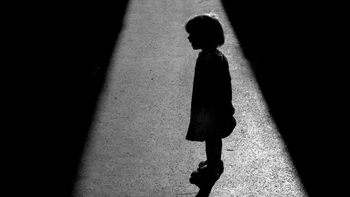 girl in shadows