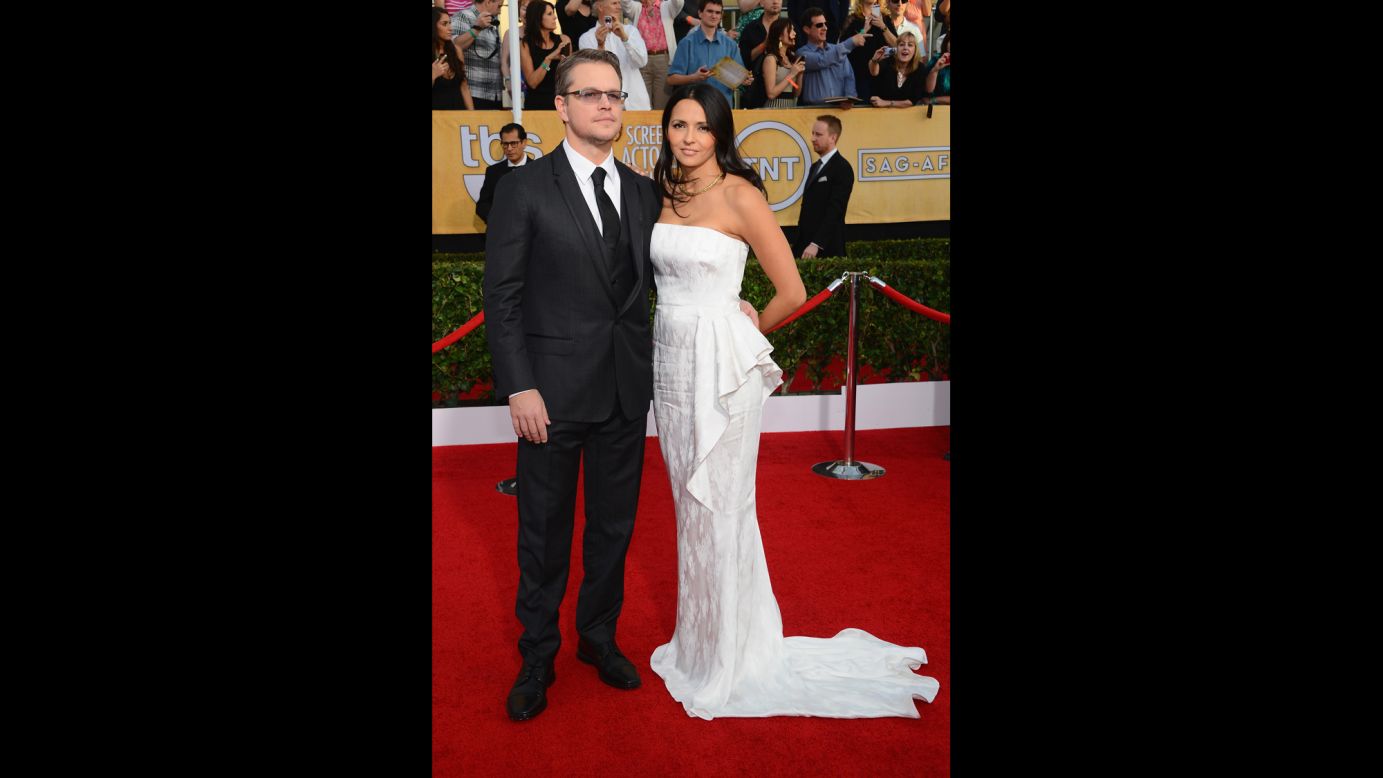 Matt Damon and his wife, Luciana