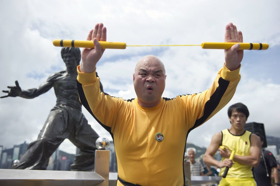 Located on the Avenue of Stars, the statue of Bruce Lee strikes a pose from the 1972 classic "Fist of Fury." A souvenir shot gets you in the mood for a complete Hong Kong kung fu experience.