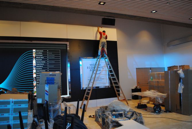 The World Economic Forum is held in the Davos Congress Centre every January. It costs around $20,000 to be accredited.