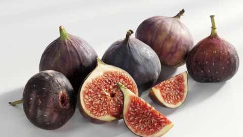 <strong>Figs</strong><br /><br />A great natural cure for a sweet tooth, fresh figs have a dense consistency and sweet flesh that's high in fiber (each 37-calorie fig packs about a gram), which slows the release of sugar into the blood, preventing the erratic high caused by cookies or cake.<br /><br /><strong>Feel even fuller:</strong> Halve and add protein, like a teaspoon of goat cheese and a walnut.<br /><br /><a href="http://www.health.com/health/gallery/0,,20682477,00.html" target="_blank" target="_blank">Health.com: 20 snacks that burn fat </a>