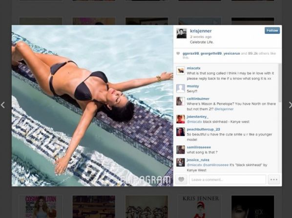 La matriarca Kardashian expuso su cuerpo en un bikini en Instagram y puso a "zumbar" el Internet.