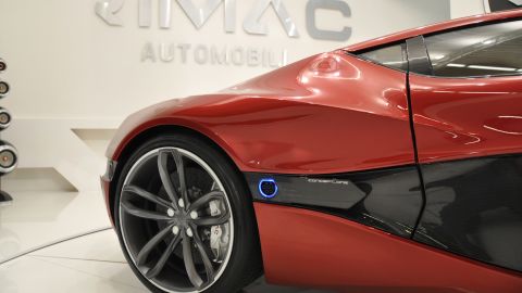 rimac electric car rear