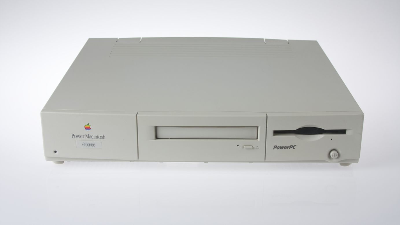 1994's Power Macintosh 6100 was the first Mac to use the new Power PC processor built by IBM and Motorola. The first computer to run Apple's Mac OS9 operating system, it came in what came to be known as the "pizza box" design.