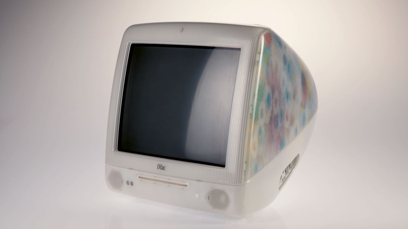The iMac G3 line featured a variety of designs and colors, using translucent and colored plastics. In addition to colors like Tangerine, Blueberry and Grape, Apple offered this "flower power" version (derided as one of<a href="http://money.cnn.com/gallery/magazines/fortune/2012/10/29/ulgy-apple.fortune/3.html" target="_blank"> Apple's ugliest products</a>).