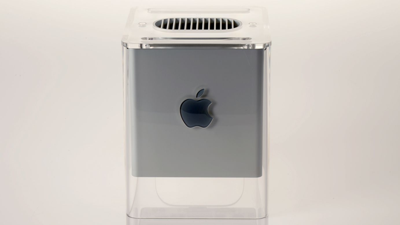 This 2000 computer's boxy design was a throwback to the NeXt device that Steve Jobs worked on during his hiatus from Apple. Designed by Apple's Jony Ive, there's a G4 in New York's Museum of Modern Art.