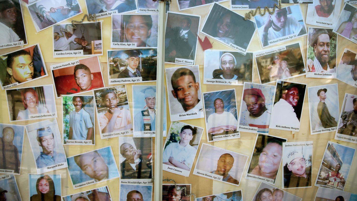 Last Christmas, a church in Chicago's South Side posted photos of some of the people recently killed by gunfire in Chicago. 