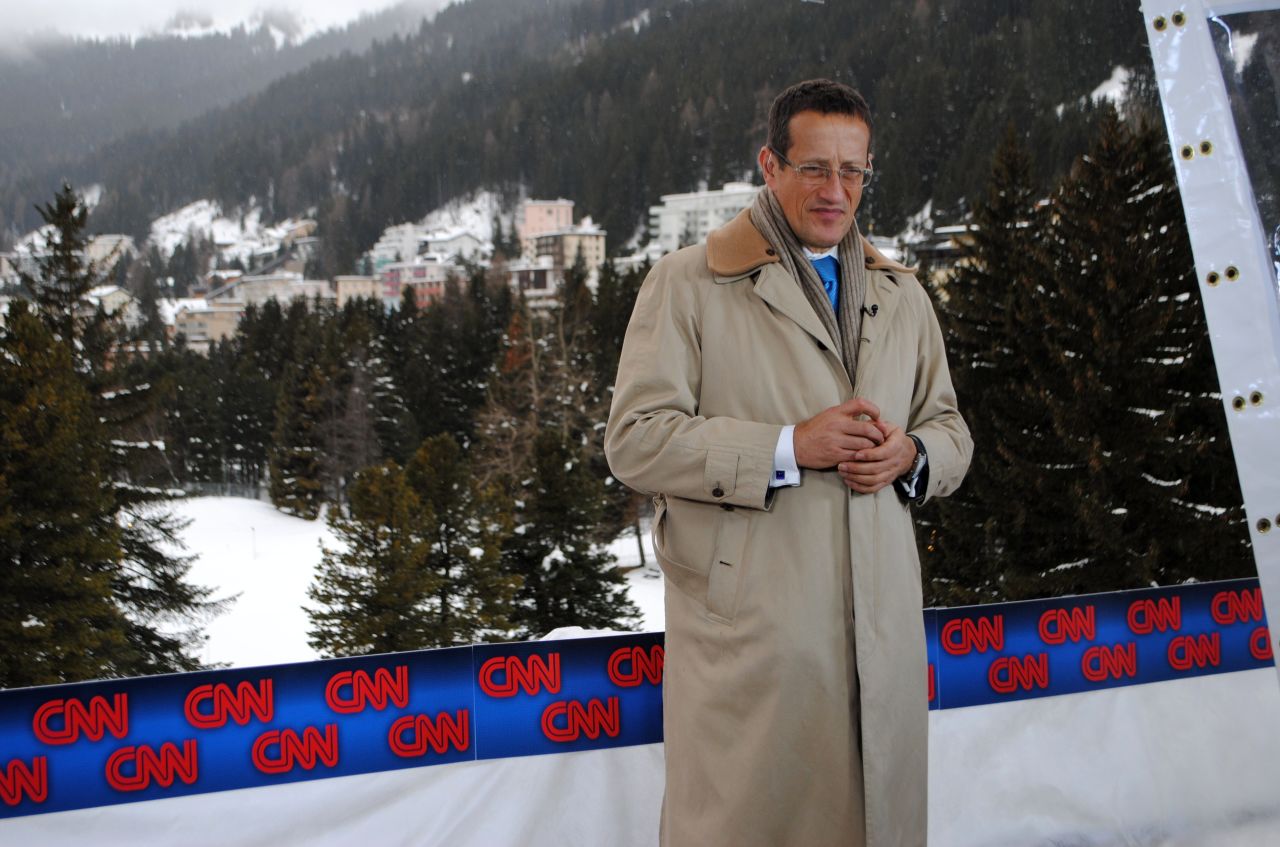 CNN's Richard Quest is anchoring coverage out of Davos. He is fronting Quest Means Business at 1600ET from CNN's live position in the town's congress center.