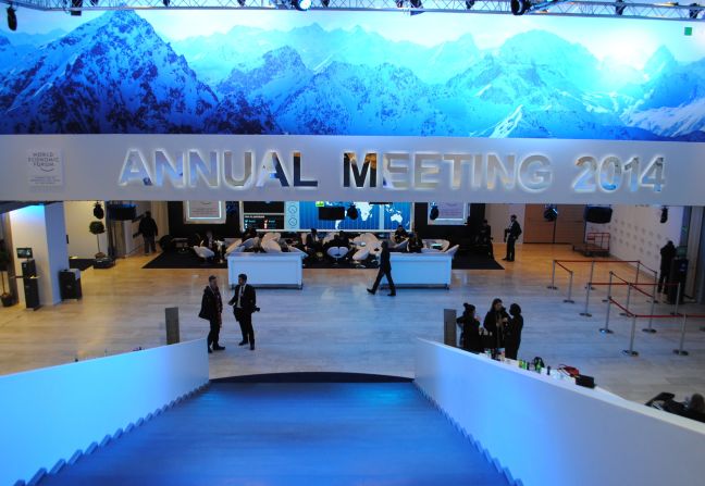 CNN live broadcast from Davos, where the World Economic Forum is being held.
