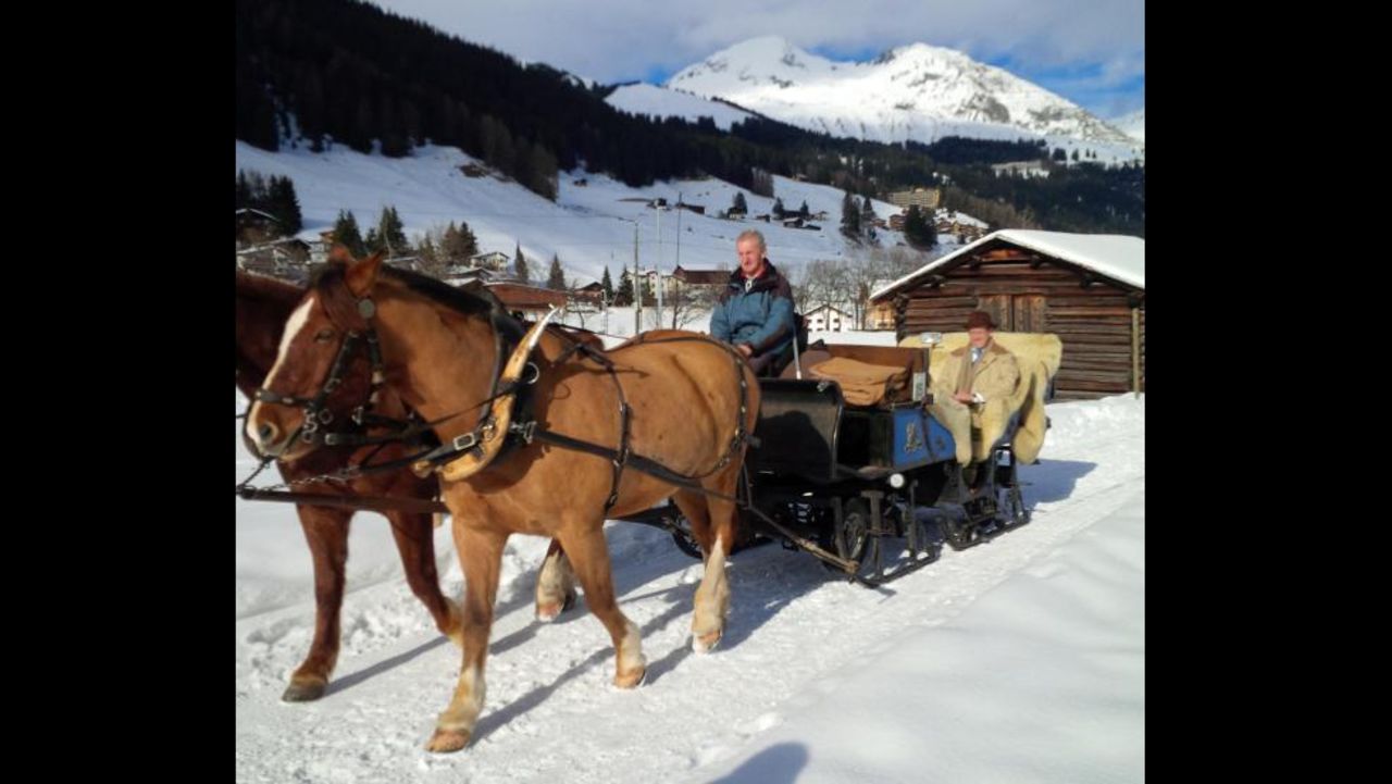 There are many things to enjoy in Davos. Richard Quest managed to escape the forum, enjoying the fresh Swiss air.